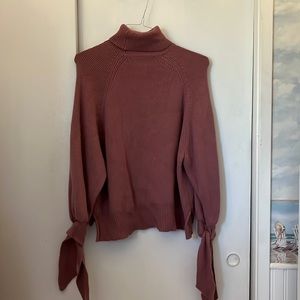 Zara Mauve Knitted Turtle Neck Sweater Dress